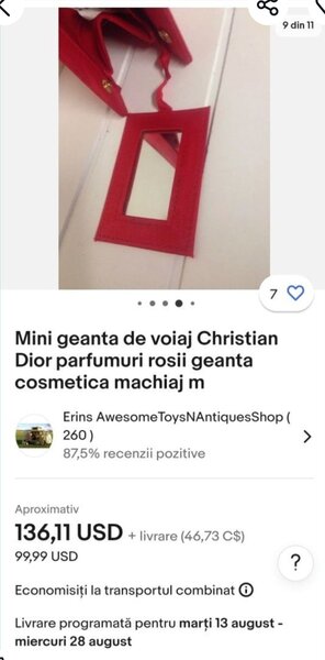 Gentuta pentru parfumuri si cosmetice Christian Dior